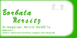 borbala mersitz business card